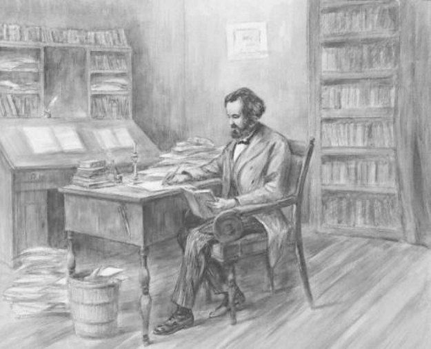 KARL MARX IN HIS STUDY - for pamphlet